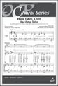 Here I Am Lord / Aqui Estoy Senor SATB choral sheet music cover